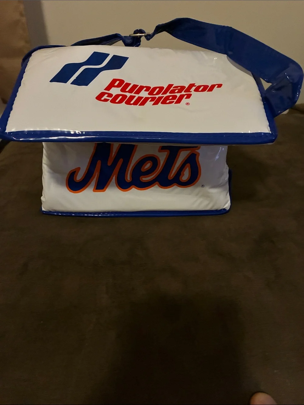 New York Mets Purolator Courier Zippered Six Pack Cooler Bag